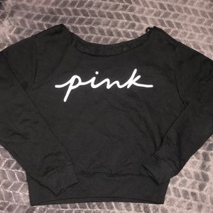PINK VS long sleeve crop top